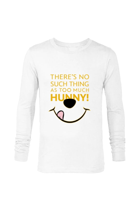 Disney 100 Winnie the Pooh No Such Thing as Too Much Hunny - Long Sleeve T-Shirt for Men - Customized-White