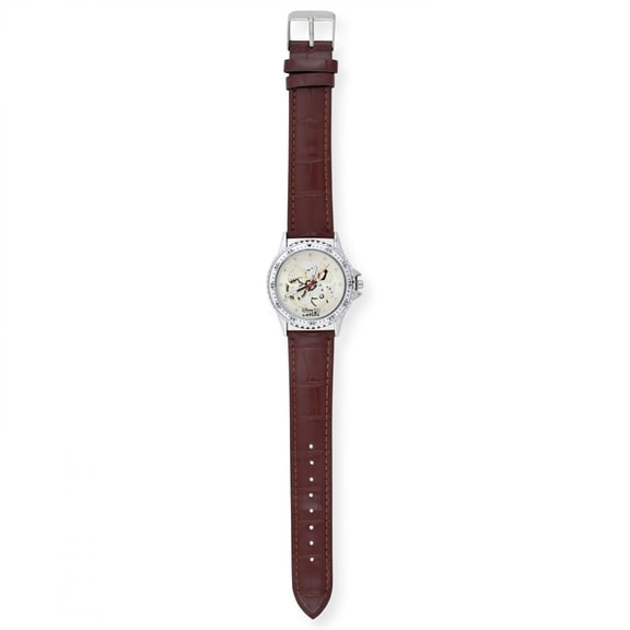Disney 100 Year Anniversary Clockwork Watch with Leather Strap