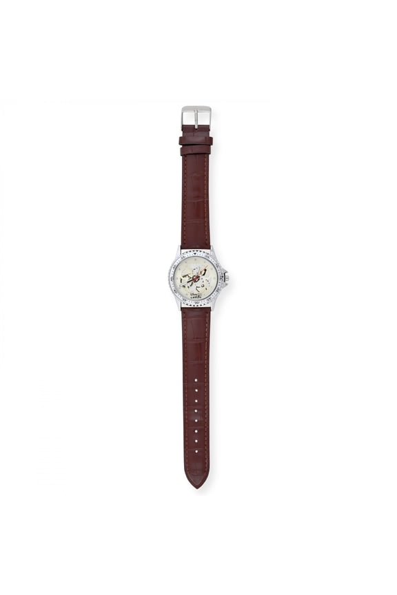 Disney 100 Year Anniversary Clockwork Watch with Leather Strap