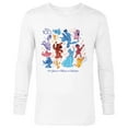 thumbnail image 1 of Disney 100 Years of Music and Wonder Color Fill D100 - Long Sleeve T-Shirt for Men - Customized-White, 1 of 5