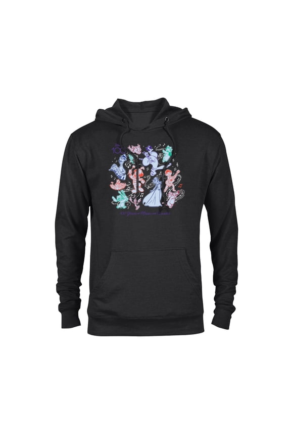 Disney 100 Years of Music and Wonder Color Trio D100 - Pullover Hoodie for Adults - Customized-Black