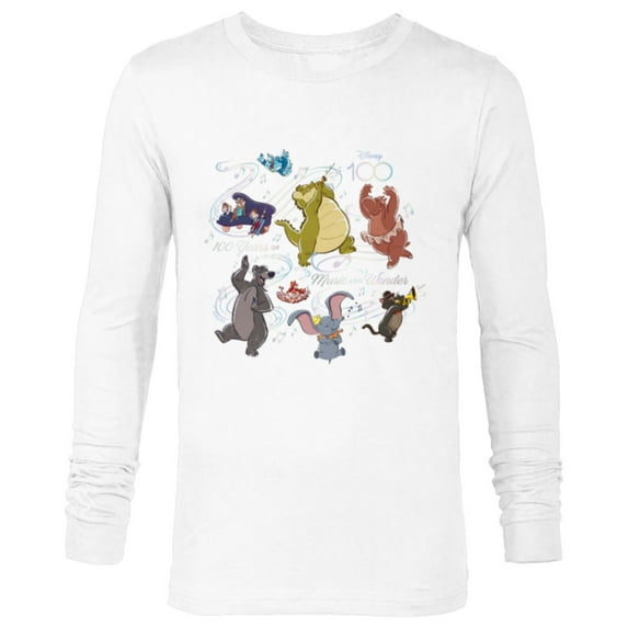 Disney 100 Years of Music and Wonder Louis & Friends D100 - Long Sleeve T-Shirt for Men - Customized-White