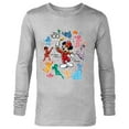 thumbnail image 1 of Disney 100 Years of Music and Wonder Mickey Color Fill D100 - Long Sleeve T-Shirt for Men - Customized-Athletic Heather, 1 of 5