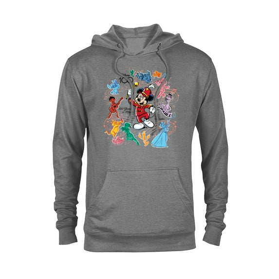 Disney 100 Years of Music and Wonder Mickey Color Fill D100 - Pullover Hoodie for Adults - Customized-Athletic Heather