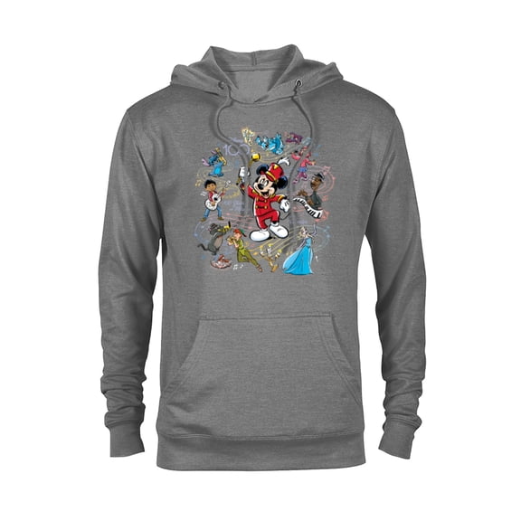 Disney 100 Years of Music and Wonder Mickey Full Color D100 - Pullover Hoodie for Adults - Customized-Athletic Heather