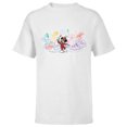 thumbnail image 1 of Disney 100 Years of Music and Wonder Piano Color Lines D100 - Short Sleeve T-Shirt for Kids - Customized-White, 1 of 5