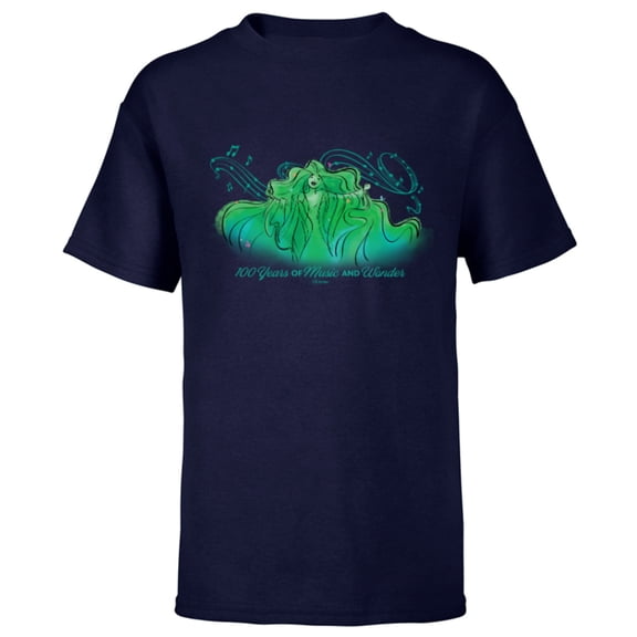Disney 100 Years of Music and Wonder Spring Sprite D100 - Short Sleeve T-Shirt for Kids - Customized-Navy