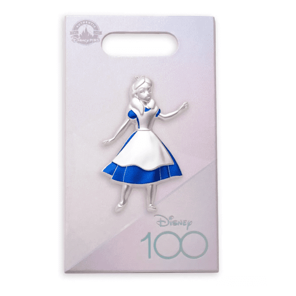 Disney 100 Years of Wonder Celebration Alice in Wonderland 3D Pin New with Card