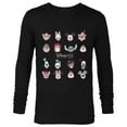 thumbnail image 1 of Disney 100 Years of Wonder Famous Faces Muted Cute D100 - Long Sleeve T-Shirt for Men - Customized-Black, 1 of 5