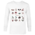 thumbnail image 1 of Disney 100 Years of Wonder Famous Faces Muted Cute D100 - Long Sleeve T-Shirt for Men - Customized-White, 1 of 5