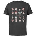 thumbnail image 1 of Disney 100 Years of Wonder Famous Faces Muted Cute D100 - Short Sleeve Cotton T-Shirt for Adults - Customized-Charcoal, 1 of 5