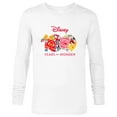 thumbnail image 1 of Disney 100 Years of Wonder Logo Happy Faces Stickers D100 - Long Sleeve T-Shirt for Men - Customized-White, 1 of 5