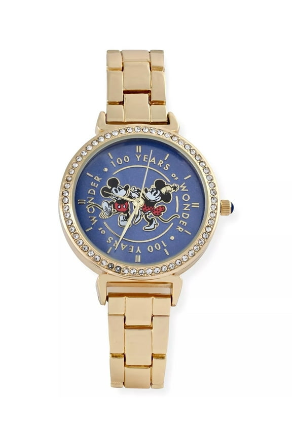 100 Years of Wonder - Mickey Minnie Mouse Gold tone Watch - NEW in Box - MK48254MC