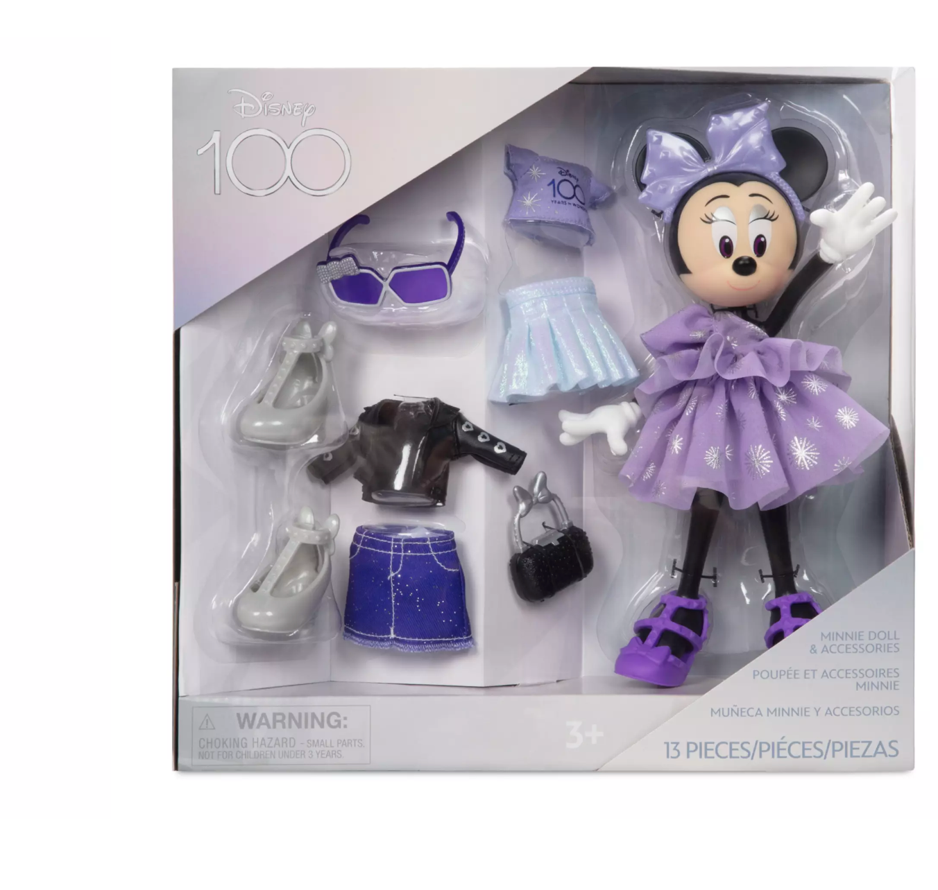 Disney 100 Years of Wonder Minnie Mouse Fashion Doll and Accessories Set New with Box