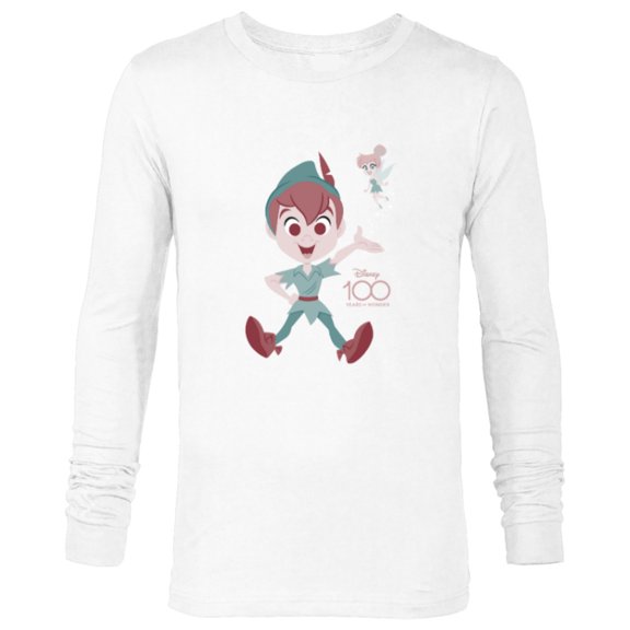 Disney 100 Years of Wonder Peter Pan Tinker Bell Muted D100 - Long Sleeve T-Shirt for Men - Customized-White