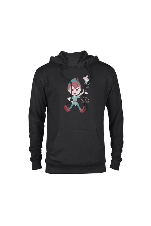 Disney 100 Years of Wonder Peter Pan Tinker Bell Muted D100 - Pullover Hoodie for Adults - Customized-Black