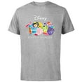thumbnail image 1 of Disney 100 Years of Wonder Pixar Happy Faces Stickers D100 - Short Sleeve Cotton T-Shirt for Adults - Customized-Athletic Heather, 1 of 5