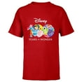 thumbnail image 1 of Disney 100 Years of Wonder Pixar Happy Faces Stickers D100 - Short Sleeve T-Shirt for Kids - Customized-Red, 1 of 5