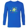 thumbnail image 1 of Disney 100 and Pixar Monsters, Inc. Merry & Bright Christmas - Long Sleeve T-Shirt for Men - Customized-Navy, 1 of 5