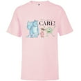 thumbnail image 1 of Disney 100 and Pixar’s Monsters Inc We Scare Because We Care - Short Sleeve T-Shirt for Kids - Customized-Soft Pink, 1 of 5