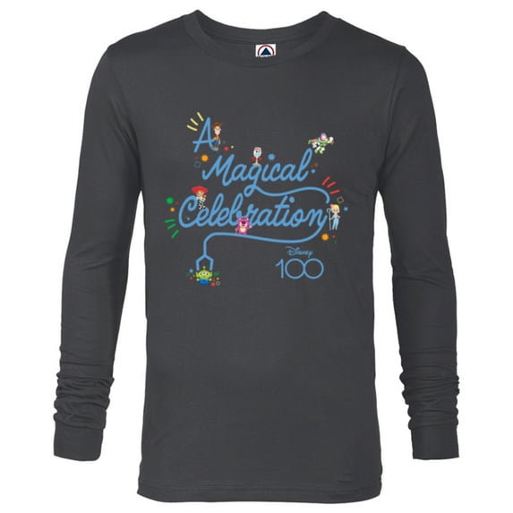 Disney 100 and Pixar’s Toy Story A Magical Celebration D100 - Long Sleeve T-Shirt for Men - Customized-Charcoal Heather
