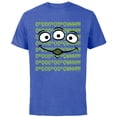 thumbnail image 1 of Disney 100 and Pixar’s Toy Story Alien Face Ooooh D100 - Short Sleeve Cotton T-Shirt for Adults - Customized-Royal Heather, 1 of 5
