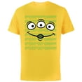 thumbnail image 1 of Disney 100 and Pixar’s Toy Story Alien Face Ooooh D100 - Short Sleeve Cotton T-Shirt for Adults - Customized-Yellow, 1 of 5