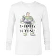 thumbnail image 1 of Disney 100 and Pixar’s Toy Story Buzz Lightyear To Infinity - Long Sleeve T-Shirt for Men - Customized-White, 1 of 5
