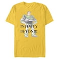 thumbnail image 1 of Disney 100 and Pixar’s Toy Story Buzz Lightyear To Infinity - Short Sleeve Blended T-Shirt for Adults - Customized-Yellow, 1 of 5