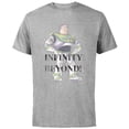 thumbnail image 1 of Disney 100 and Pixar’s Toy Story Buzz Lightyear To Infinity - Short Sleeve Cotton T-Shirt for Adults - Customized-Athletic Heather, 1 of 5