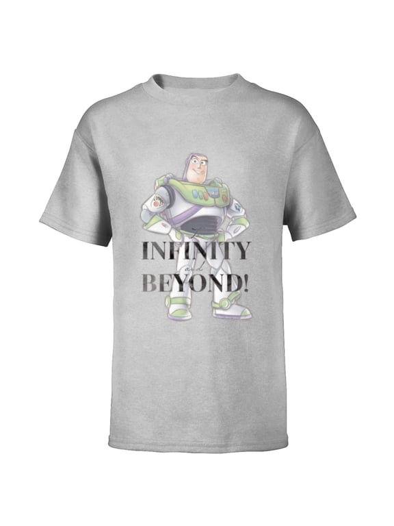 Disney 100 and Pixar’s Toy Story Buzz Lightyear To Infinity - Short Sleeve T-Shirt for Kids - Customized-Athletic Heather