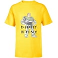 thumbnail image 1 of Disney 100 and Pixar’s Toy Story Buzz Lightyear To Infinity - Short Sleeve T-Shirt for Kids - Customized-Yellow, 1 of 5