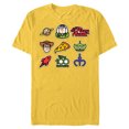 thumbnail image 1 of Disney 100 and Pixar’s Toy Story Stickers D100 - Short Sleeve Blended T-Shirt for Adults - Customized-Yellow, 1 of 5