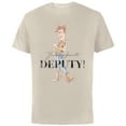 thumbnail image 1 of Disney 100 and Pixar’s Toy Story Woody My Favorite Deputy - Short Sleeve Cotton T-Shirt for Adults - Customized-Natural, 1 of 5