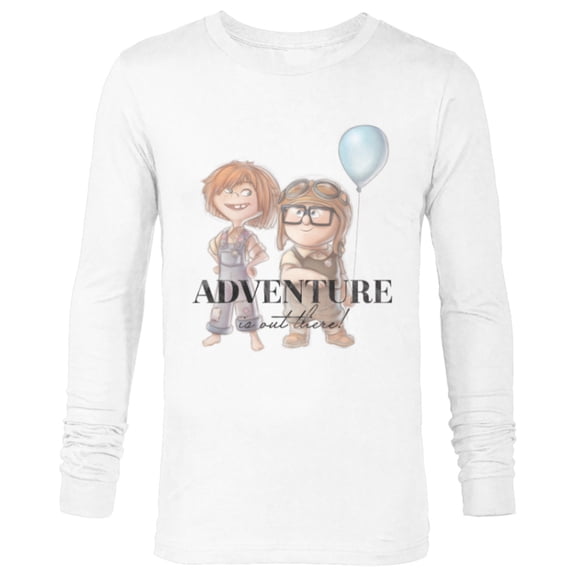 Disney 100 and Pixar’s Up Carl Ellie Adventure is Out There - Long Sleeve T-Shirt for Men - Customized-White