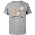 thumbnail image 1 of Disney 100 and Pixar’s Up Carl Ellie Adventure is Out There - Short Sleeve Cotton T-Shirt for Adults - Customized-Athletic Heather, 1 of 5