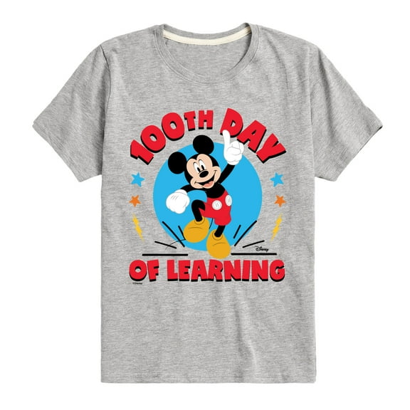 Disney - 100Th Day Of Learning - Toddler And Youth Short Sleeve Graphic T-Shirt