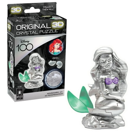 BePuzzled, Disney Platinum Ariel Original 3D Crystal Puzzle, Ages 12 and Up