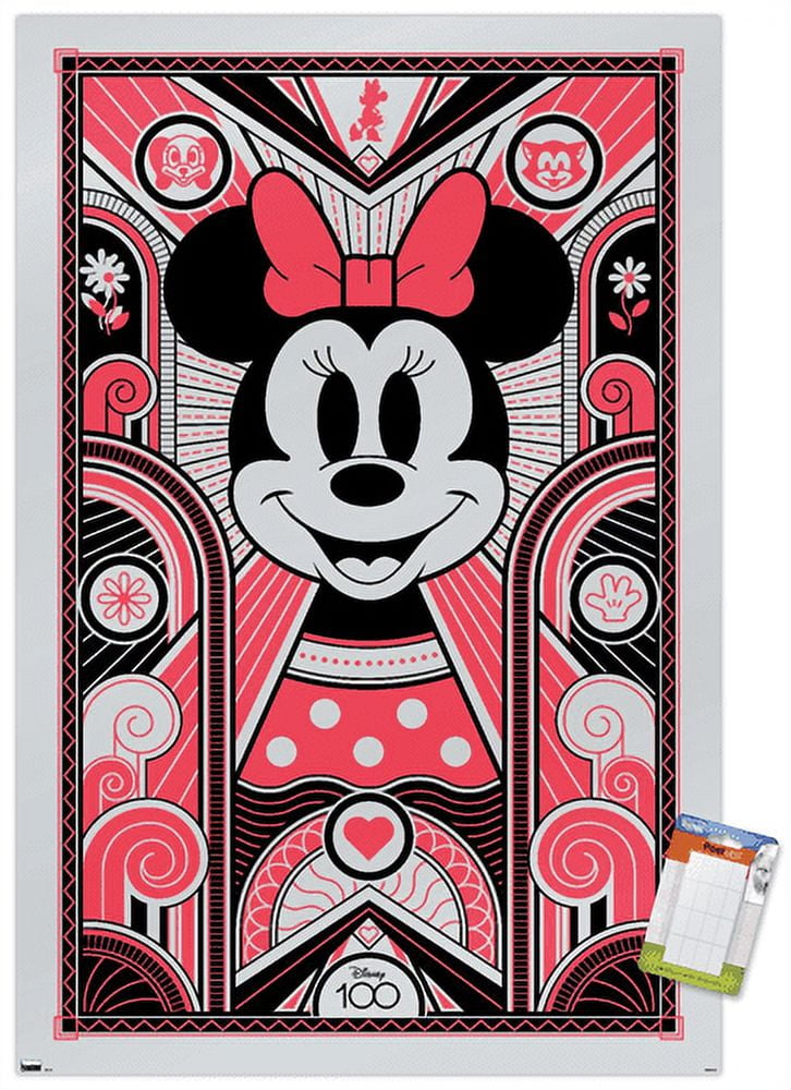 Disney 100th Anniversary - Deco-Luxe Minnie Mouse Wall Poster, 22.375 x  34 Framed 