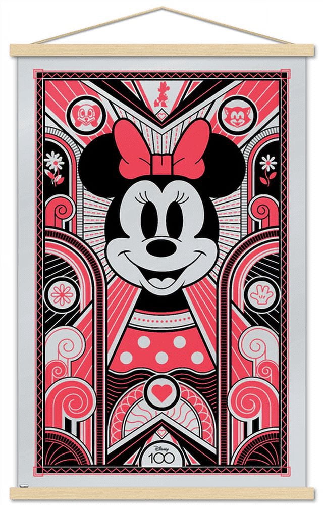 Mini Mouse Deco Disney 100th Anniversary - Deco-Luxe Minnie Mouse Wall Poster with ...
