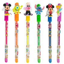 Disney 100th Anniversary Gel Pens for Kids Stitch Mickey Minnie Mouse Neon Colored Pens 6 Pack