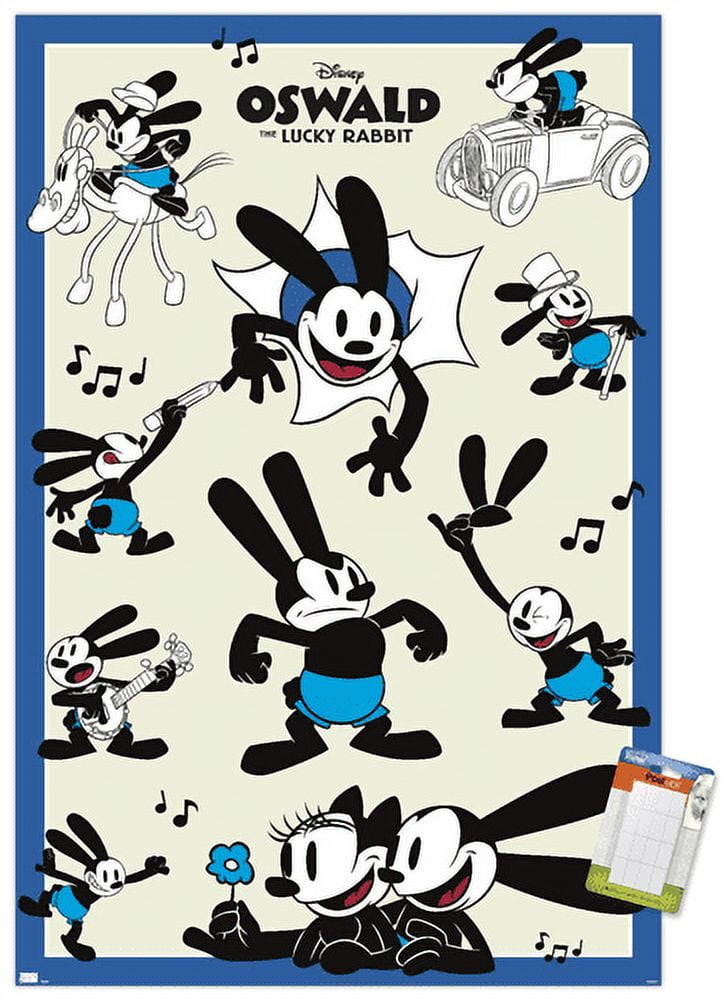 Disney 100th Anniversary - Oswald The Lucky Rabbit Wall Poster