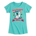 thumbnail image 1 of Disney - 101 Dalmatians Animated - Brothers Make the Best Friends - Toddler And Youth Girls Short Sleeve Graphic T-Shirt, 1 of 4