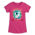 thumbnail image 1 of Disney - 101 Dalmatians Animated - Brothers Make the Best Friends - Toddler And Youth Girls Short Sleeve Graphic T-Shirt, 1 of 4