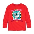 thumbnail image 1 of Disney - 101 Dalmatians Animated - Brothers Make the Best Friends - Toddler And Youth Long Sleeve Graphic T-Shirt, 1 of 4
