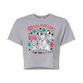 thumbnail image 1 of Disney - 101 Dalmatians Animated - Collage of Dalmatian Family - Juniors Cropped Cotton Blend T-Shirt, 1 of 4