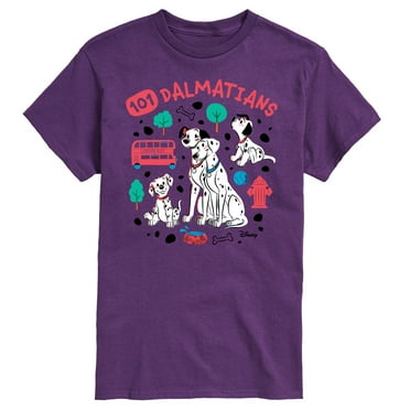 Disney - 101 Dalmatians Animated - Collage of Dalmatian Family - Men's Short Sleeve Graphic T-Shirt
