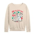thumbnail image 1 of Disney - 101 Dalmatians Animated - Collage of Dalmatian Family - Women's Lightweight French Terry Long Sleeve Shirt, 1 of 4
