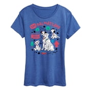 Disney - 101 Dalmatians Animated - Collage of Dalmatian Family - Women's Short Sleeve Graphic T-Shirt