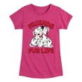 thumbnail image 1 of Disney - 101 Dalmatians Animated - Friends FUR Life - Toddler And Youth Girls Short Sleeve Graphic T-Shirt, 1 of 4